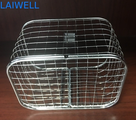 Cavo di placcaggio d'argento Mesh Hanging Baskets dell'elettrodomestico del metallo SS304