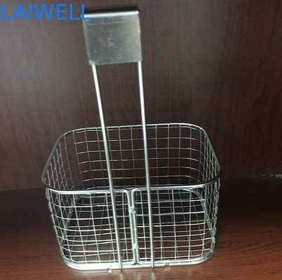 Cavo di placcaggio d'argento Mesh Hanging Baskets dell'elettrodomestico del metallo SS304