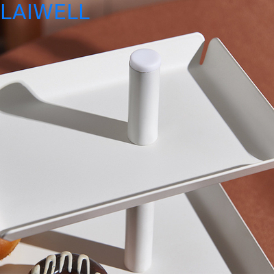 Ferro inossidabile che timbra una frutta Tray Metal Houseware Luxury di tre strati
