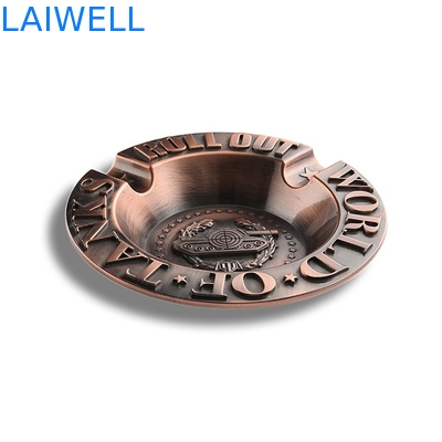 Incisione laser portatile d'annata Logo Purse Ashtray del portacenere dello smalto in lega di zinco