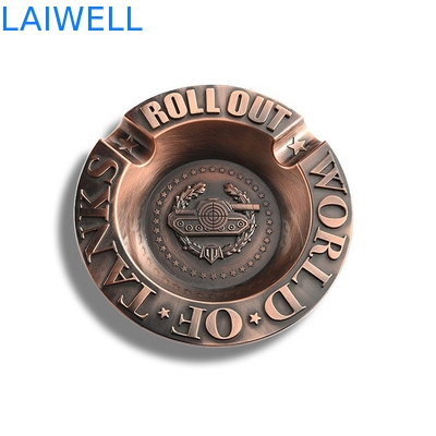 Incisione laser portatile d'annata Logo Purse Ashtray del portacenere dello smalto in lega di zinco