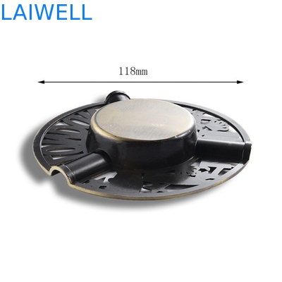 Portacenere rotondo su misura del metallo di Rohs 118mm/portacenere portatile della sigaretta