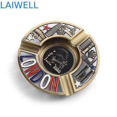 Portacenere rotondo su misura del metallo di Rohs 118mm/portacenere portatile della sigaretta