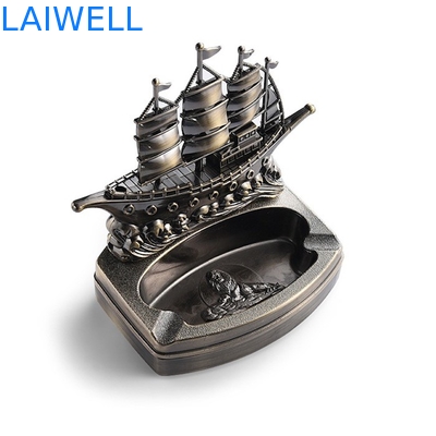 Prova della polvere del portacenere della tasca del metallo di progettazione 125*110*60mm della barca a vela