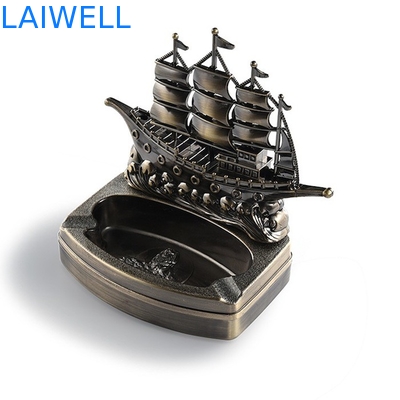 Prova della polvere del portacenere della tasca del metallo di progettazione 125*110*60mm della barca a vela