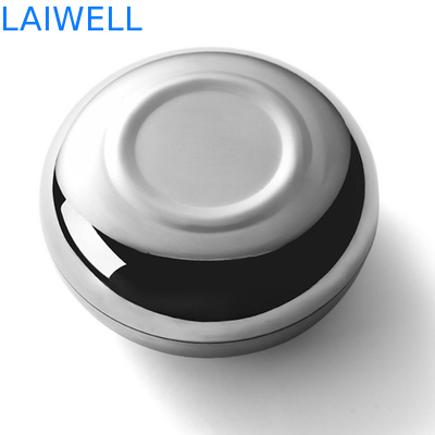 Portacenere portatile antico d'argento brillante di 12cm Mini Pocket Ashtray Doughnut Shaped