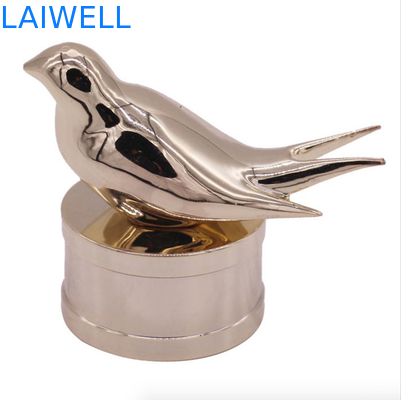 Tappi per flaconi di profumo in lega di zinco moderni e alla moda con design personalizzato a forma di uccello per fragranze di alta gamma