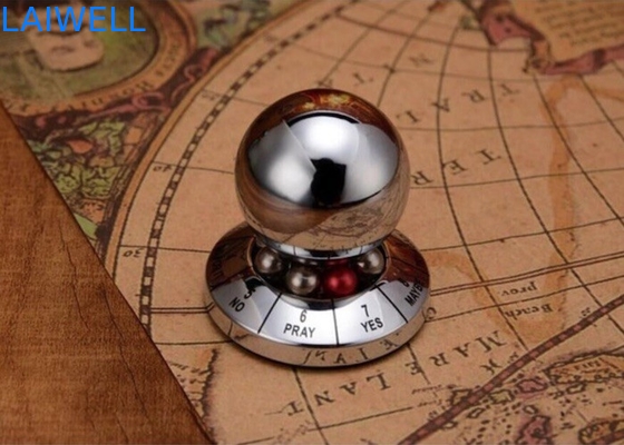 Customized e creativo zinc alloy colore argento metallo Die Casting sfera di decisione fortunato per gioco e compleanno