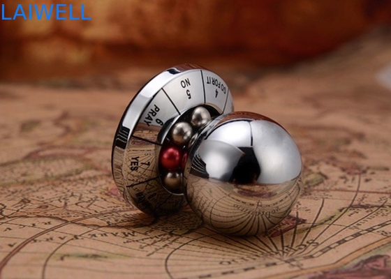 Customized e creativo zinc alloy colore argento metallo Die Casting sfera di decisione fortunato per gioco e compleanno