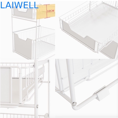 scaffale di stoccaggio della cucina della fila degli articoli da cucina 2 di acciaio inossidabile 37L*21.5W*43Hcm