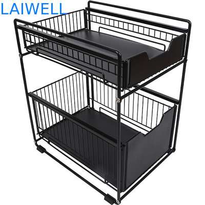 scaffale di stoccaggio della cucina della fila degli articoli da cucina 2 di acciaio inossidabile 37L*21.5W*43Hcm