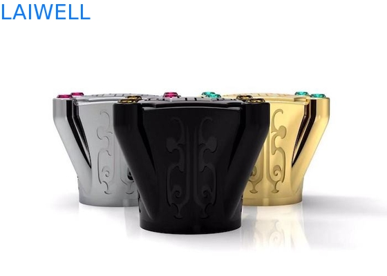 I tappi di bottiglia superiori del profumo del diamante acrilico di colore dell'oro hanno personalizzato il brevetto