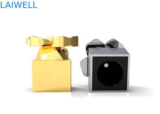 Moderna moda di lusso argento elettronica rivestimento metallico Die Casting lega di zinco cappucci di bottiglia profumo con laser incisione logo