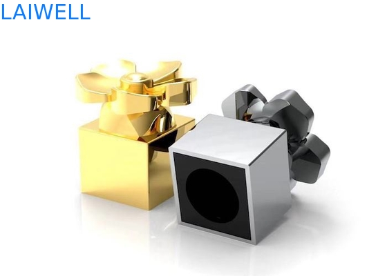 Moderna moda di lusso argento elettronica rivestimento metallico Die Casting lega di zinco cappucci di bottiglia profumo con laser incisione logo