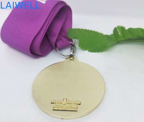 La medaglia del metallo della pressofusione che sabbia la medaglia in lega di zinco con smalto molle