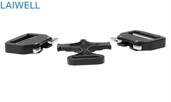 Il nero unisex tattico del fermaglio di cinghia del metallo della doppia inserzione ha placcato 38MM