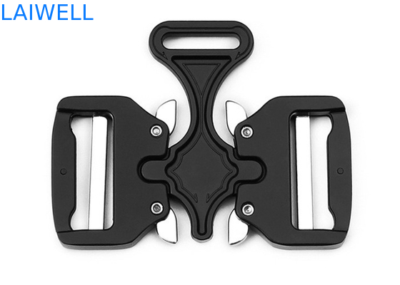 Il nero unisex tattico del fermaglio di cinghia del metallo della doppia inserzione ha placcato 38MM