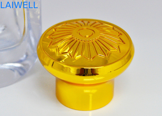 La bottiglia di profumo in lega di zinco di placcatura di colore dell'oro completa con 17.2mm interno