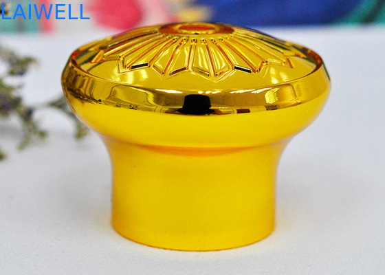 La bottiglia di profumo in lega di zinco di placcatura di colore dell'oro completa con 17.2mm interno