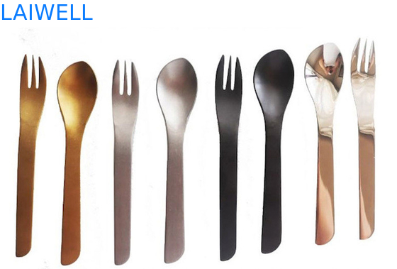 13.6CM 304 insiemi delle posate di acciaio inossidabile ha glassato gli insiemi della coltelleria del dessert di 2 pezzi