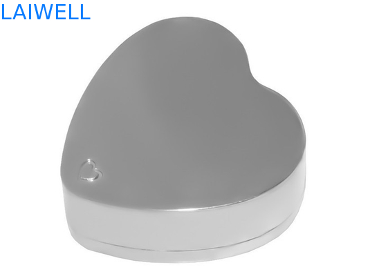 Contenitore di gioielli in lega di zinco di placcaggio d'argento del cuore dell'elettrodomestico del metallo di PVD inossidabile