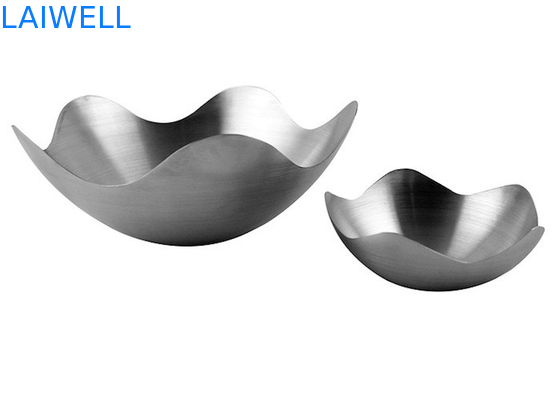 Il piatto della frutta del metallo SS304 fa un spuntino l'arredamento domestico matto 25*10.5MM