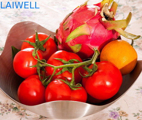 Il piatto della frutta del metallo SS304 fa un spuntino l'arredamento domestico matto 25*10.5MM