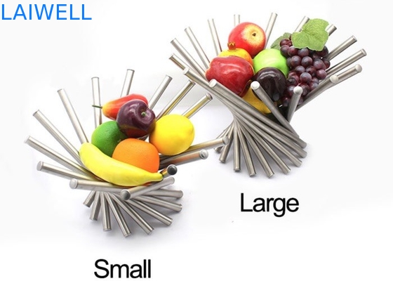 Frutta girante di lucidatura d'argento Tray For Household di acciaio inossidabile