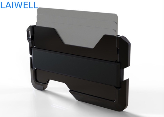 63*95MM Multifunzione Anodizzante in argento RFID Bloccante Portafoglio in alluminio Titolare di carta di credito