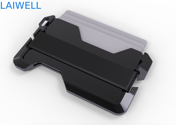 63*95MM Multifunzione Anodizzante in argento RFID Bloccante Portafoglio in alluminio Titolare di carta di credito