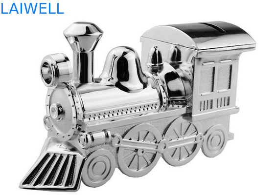 OEM in lega di zinco della Banca di moneta del treno di placcatura d'argento classica 145*55*85mm