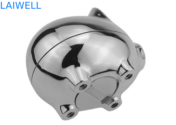 Elettrodomestico Mini Coin Bank placcato argento in lega di zinco del metallo dell'incisione laser