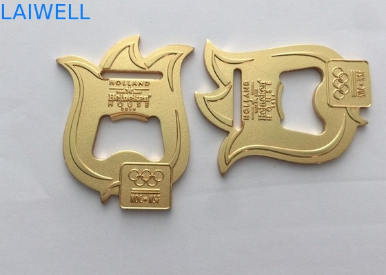 Colore 2 dell'oro di 2.0MM in 1 placcatura olimpica di sport delle apribottiglie della medaglia