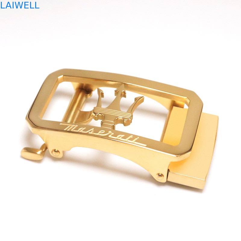 Fermaglio di cinghia automatico su ordinazione di acciaio inossidabile di colore 3.5Cm dell'oro di progettazione di Lucury di modo