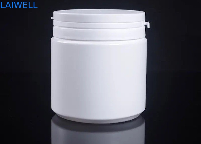 I recipienti di plastica rotondi bianchi moderni ermetici dell'HDPE dei barattoli di latte in polvere della bottiglia 500ML di stoccaggio con lacerano il cappuccio