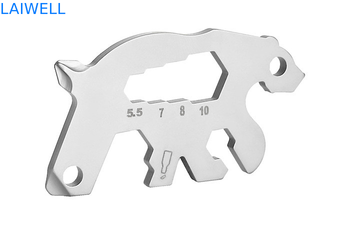 55 mm Apribottiglie leggere e di design animale in metallo Prodotto durevole in acciaio inossidabile Scheda utensile EDC multiuso