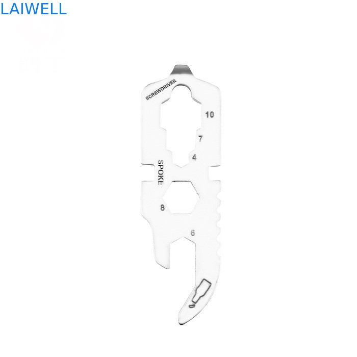 420 acciaio inossidabile 60 mm multiuso scheda utensili EDC precisione sabbiatura apertura bottiglia metallo argento