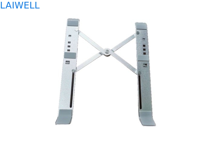 Portatile leggero 253*60*20mm Grigio In alluminio Pieghevole Regolabile Metallo Stand Laptop Semplice E Elegante Disegno