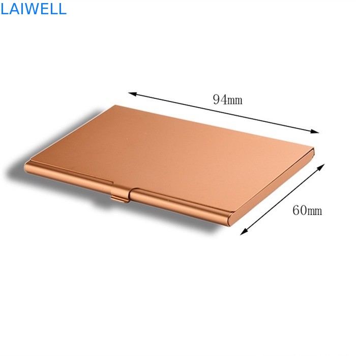 Moderno semplifichi i portafogli di alluminio della carta di 94*60mm che anodizzano il colore dell'oro