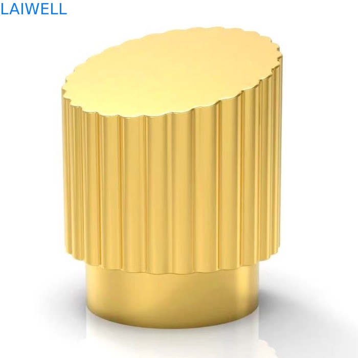 Customized Metal Professional Die Casting Zinc Alloy Electronic Plating Colore Oro Perfume Cappotto sostituzione