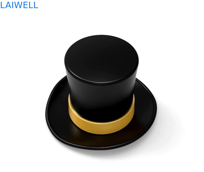 Cappucci per bottiglie di profumi in lega di zinco ecologici in classico design di cappuccio da gentiluomo per marchi personalizzati