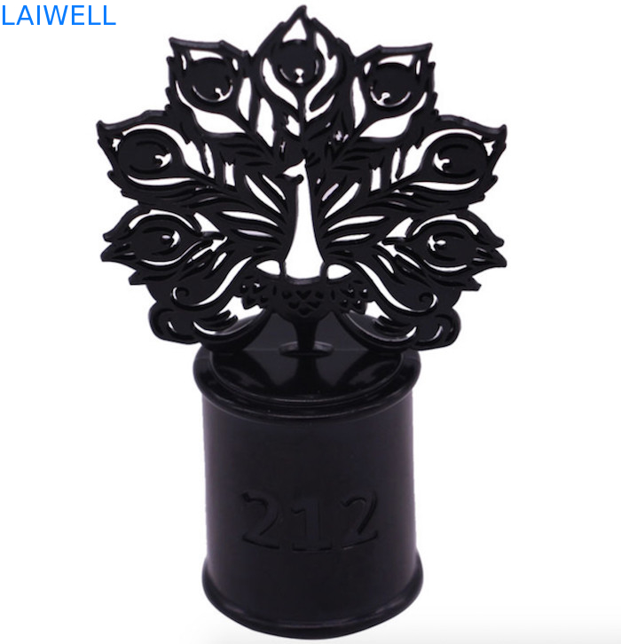 Placcatura nera di colore dei tappi di bottiglia del profumo di altezza del bene durevole 72mm