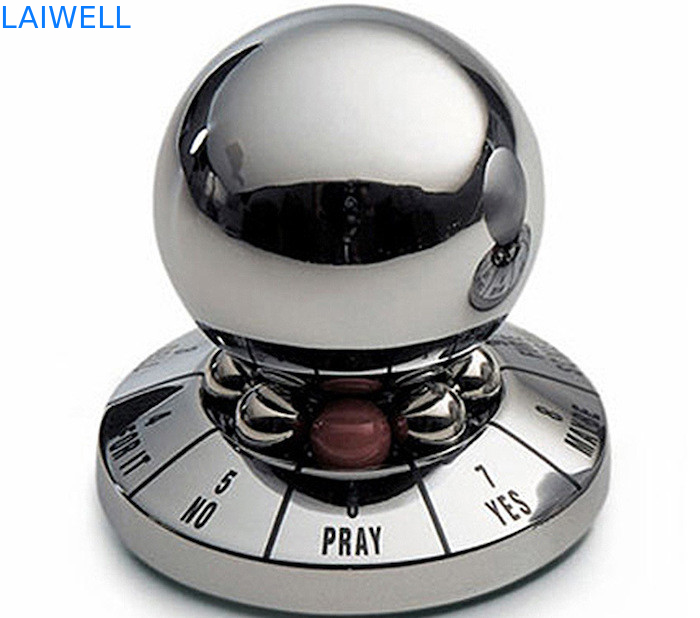 Customized e creativo zinc alloy colore argento metallo Die Casting sfera di decisione fortunato per gioco e compleanno