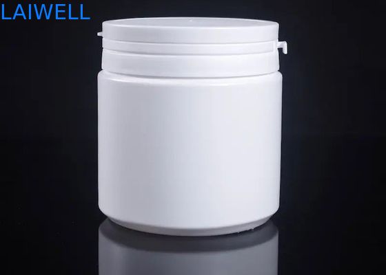 I recipienti di plastica rotondi bianchi moderni ermetici dell'HDPE dei barattoli di latte in polvere della bottiglia 500ML di stoccaggio con lacerano il cappuccio