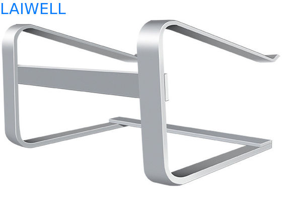 Supporto da tavolino di alluminio d'argento del computer portatile del metallo del peso leggero di 260*230*160MM