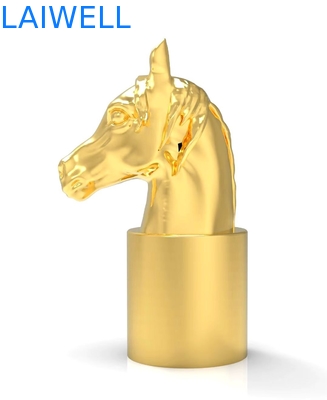 Rifinitura di placcaggio elettrica di cavallo della testa di progettazione di profumo del coperchio decorativo della bottiglia