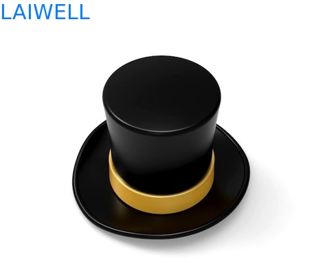 Cappucci per bottiglie di profumi in lega di zinco ecologici in classico design di cappuccio da gentiluomo per marchi personalizzati