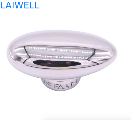 Moderna Moda Deluxe Cromo Placcato Metallo Die Casting Zinc Alloy Argento Colore Perfume Cap Eco Friendly