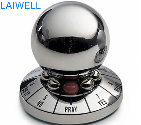 Customized e creativo zinc alloy colore argento metallo Die Casting sfera di decisione fortunato per gioco e compleanno